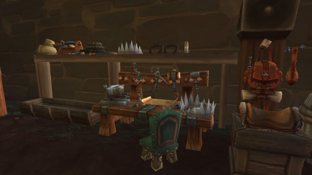 WoW table with tools